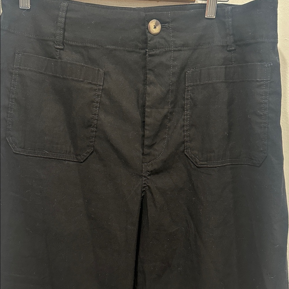 Anthropologie Maeve The Colette Magic Fabric Pants size 34 petite black - Picture 5 of 11